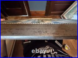 French Restaurant Aubrege Signed Stan Beckman Copy Large Oil Painting Frame Vtg
