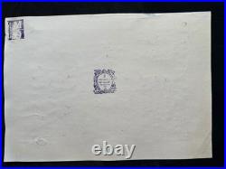 GIORGIO DE CHIRICO drawing and painting on old paper signed stamped vintage