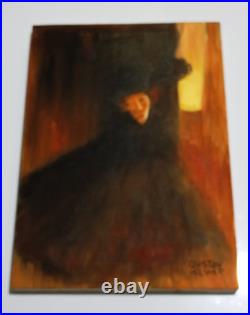 GUSTAV KLIMT OIL ON CANVAS PAINTING Signed And Stamped Vtg Art