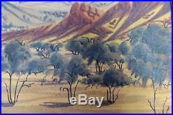 Gabriel Namatjira Australian Aboriginal Hermannsburg Watercolour Painting