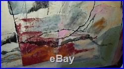 George Blais California Vintage Mid Century Abstract Expressionism Oil Painting