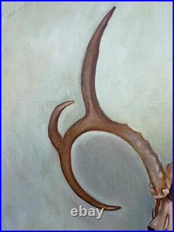 Georgia OKeeffe Oil on Canvas Painting Signed and Stamped Vtg art handmade