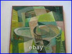 Gerald Payne Rowles Painting Vintage Abstract Expressionism Cubist Cubism Pop