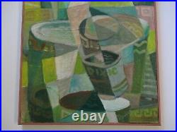 Gerald Payne Rowles Painting Vintage Abstract Expressionism Cubist Cubism Pop