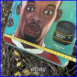 Ghana Africa Vtg Folk Art Hair Barber Salon Painted Sign Rare Humble Boy