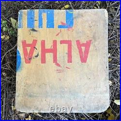 Ghana Africa Vtg Folk Art Hair Barber Salon Painted Sign Rare Humble Boy