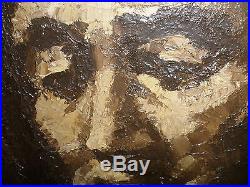 Great Vintage 1940`s Oil Portrait Painting Ascher Jacobs