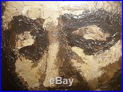 Great Vintage 1940`s Oil Portrait Painting Ascher Jacobs