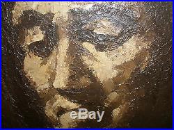 Great Vintage 1940`s Oil Portrait Painting Ascher Jacobs