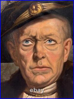 Guszich Guzzich Signed Oil Painting Portrait Aristocrat Lord Nobleman Freemason