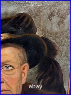 Guszich Guzzich Signed Oil Painting Portrait Aristocrat Lord Nobleman Freemason