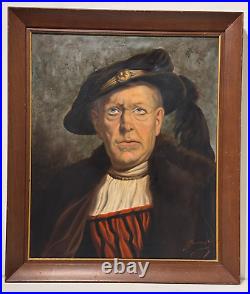 Guszich Guzzich Signed Oil Painting Portrait Aristocrat Lord Nobleman Freemason