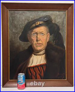 Guszich Guzzich Signed Oil Painting Portrait Aristocrat Lord Nobleman Freemason