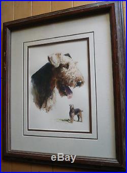 HANK RICHTER, LISTED SIGNED VINTAGE CANINE DOG TERRIER, Arizona ILLUSTRATOR AZ