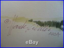 HANK RICHTER, LISTED SIGNED VINTAGE CANINE DOG TERRIER, Arizona ILLUSTRATOR AZ