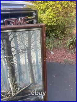 HUGE Letterman Vintage Retro 70s 80s Signed Painting 63 x 43 Duck Geese Flight