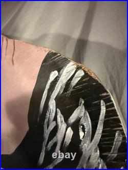 HUGE Vintage Folk Art Painted Wooden Native Indian Head Advertising Sign