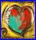 Heart Modern? Original Oil? Painting? Vintage? Impressionist? Art Signed Abstract