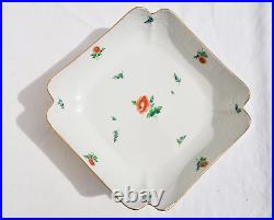 Herend Hvngary Hand Painted Porcelain Aster Ts Square Side/Salad Bowl Signed