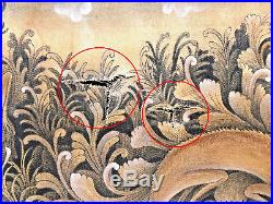 Important Vintage Bali Ubud Painting Signed DEWA PUTU MOKOH Geckos Foraging
