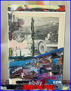 Impressionist Art Painting Vintage Seascape Modernist Gallery Thick Acrylic