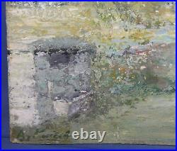 Impressionist landscape vintage oil painting signed