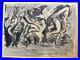 JOSE CLEMENTE OROZCO drawing and painting on old paper signed stamped vintage