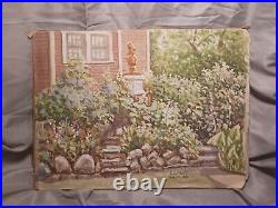 J. ENKEBOLL Vintage 1935 Monument Gardens 12x9in Cardboard Unframed ORIGINALOOAK