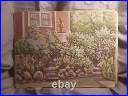 J. ENKEBOLL Vintage 1935 Monument Gardens 12x9in Cardboard Unframed ORIGINALOOAK