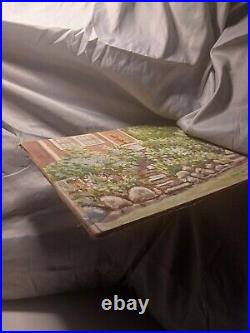 J. ENKEBOLL Vintage 1935 Monument Gardens 12x9in Cardboard Unframed ORIGINALOOAK