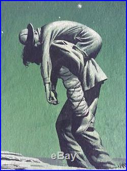 J. R. BINGHAM Original Listed Signed Vintage Illustration War Sat Eve Post 1947