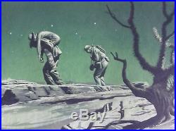 J. R. BINGHAM Original Listed Signed Vintage Illustration War Sat Eve Post 1947