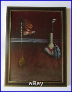 James Carter Painting Original Surreal Realism Modernism Abstract Vintage Vessel