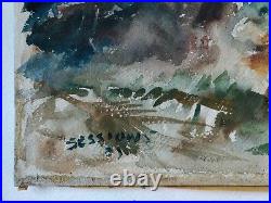 James Milton Sessions Original Watercolor Tropical Beach