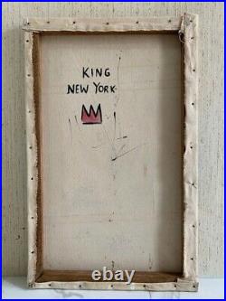 Jean Michel Basquiat Artist Oil Painting On Canvas Signed