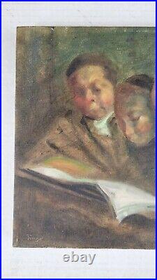 Julius Tanzer New York Vintage WPA Era Ashcan Oil Painting Social Realism Signed