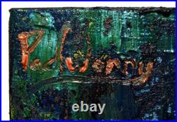 Kangaroo Original Oil? Painting? Vintage? Impressionist? Art Signed Abstract Animal