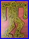 Keith Haring (Handmade) Painting On wood Signed & Stamped, vtg art