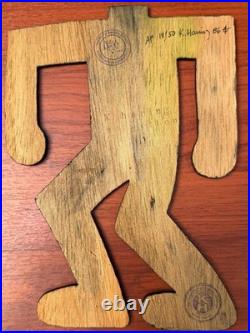 Keith Haring (Handmade) Painting On wood Signed & Stamped, vtg art Keith Haring (Handmade) Painting On wood Signed & Stamped, vtg art