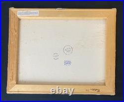 Keith Haring Painting on Canvas Rare 88, Signed Stamped Vintage