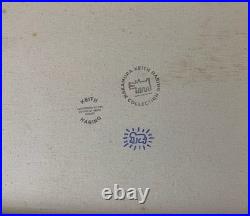 Keith Haring Painting on Canvas Rare 88, Signed Stamped Vintage