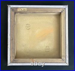 Keith Haring Painting on Vintage Unique Canvas SIGNED NYC POP SHOP