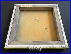 Keith Haring Painting on Vintage Unique Canvas SIGNED NYC POP SHOP