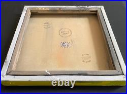 Keith Haring Painting on Vintage Unique Canvas SIGNED NYC POP SHOP