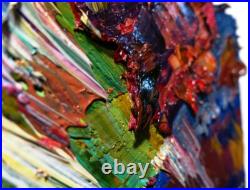 LANDSCAPE OIL? PAINTING? VINTAGE? IMPRESSIONISm? ART? SIGNED ABSTRACT ORIGINAL DECO A