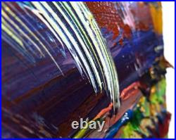 LANDSCAPE OIL? PAINTING? VINTAGE? IMPRESSIONISm? ART? SIGNED ABSTRACT ORIGINAL DECO A