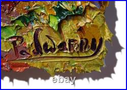 LANDSCAPE OIL? PAINTING? VINTAGE? IMPRESSIONISm? ART? SIGNED ABSTRACT ORIGINAL DECO A