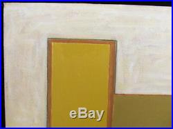 LISTED ARTIST painting ABSTRACT modernist UNFRAMED Dr. BENJAMIN L. Gross VINTAGE