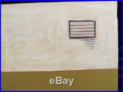 LISTED ARTIST painting ABSTRACT modernist UNFRAMED Dr. BENJAMIN L. Gross VINTAGE