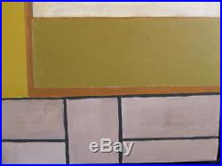 LISTED ARTIST painting ABSTRACT modernist UNFRAMED Dr. BENJAMIN L. Gross VINTAGE